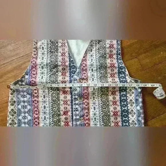 Vintage Vivaldi Jeanswewr Button Down Vest - Picture 4 of 6